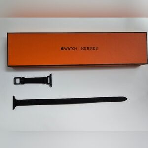 Apple Watch Hermès Double Tour 41 mm Attelage Band - Noir